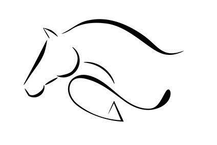 Horse Jumping through Circle Logo - Jumping horse in circle Logos