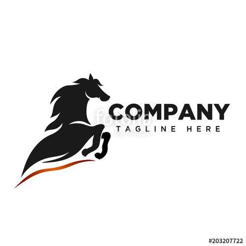 Jumping Horse Logo - Jumping Speed Horse Logo Stock Image And Royalty Free Vector Files