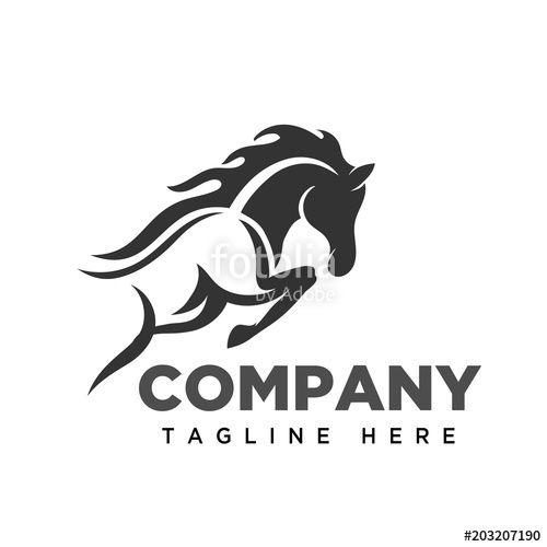 Jumping Horse Logo - Jumping Horse Logo Stock Image And Royalty Free Vector Files