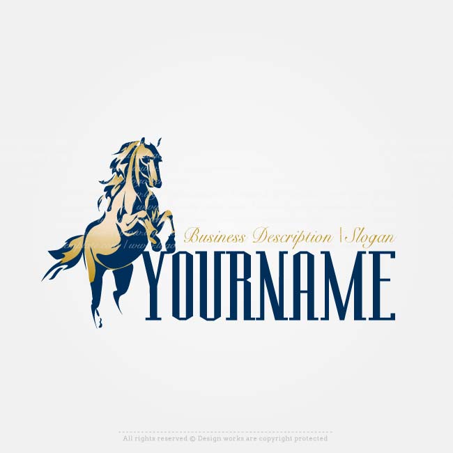 Jumping Horse Logo - Create a Logo Template - Horse logo design