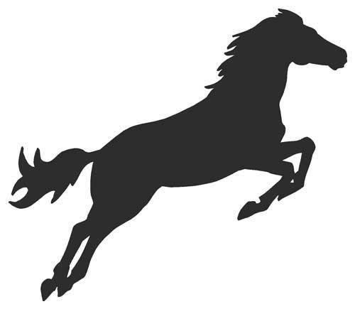 Jumping Horse Logo - Horse Jumping Decal