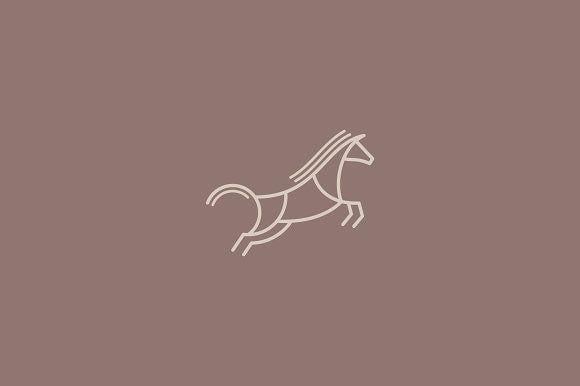 Jumping Horse Logo - Jumping horse logo template ~ Logo Templates ~ Creative Market