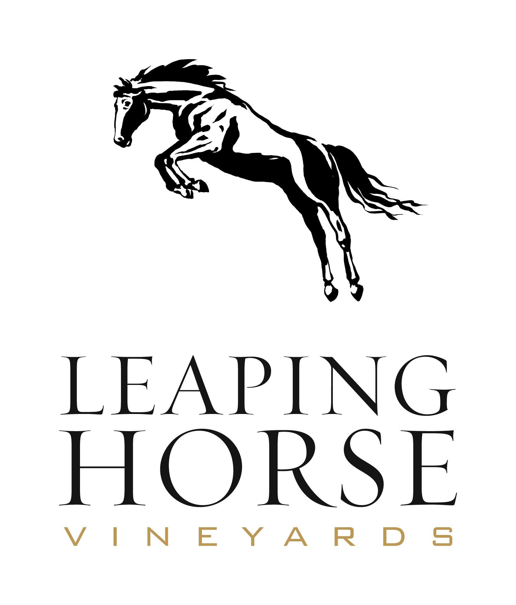 Jumping Horse Logo - Quintessential Wines - Leaping Horse Vineyards Logos
