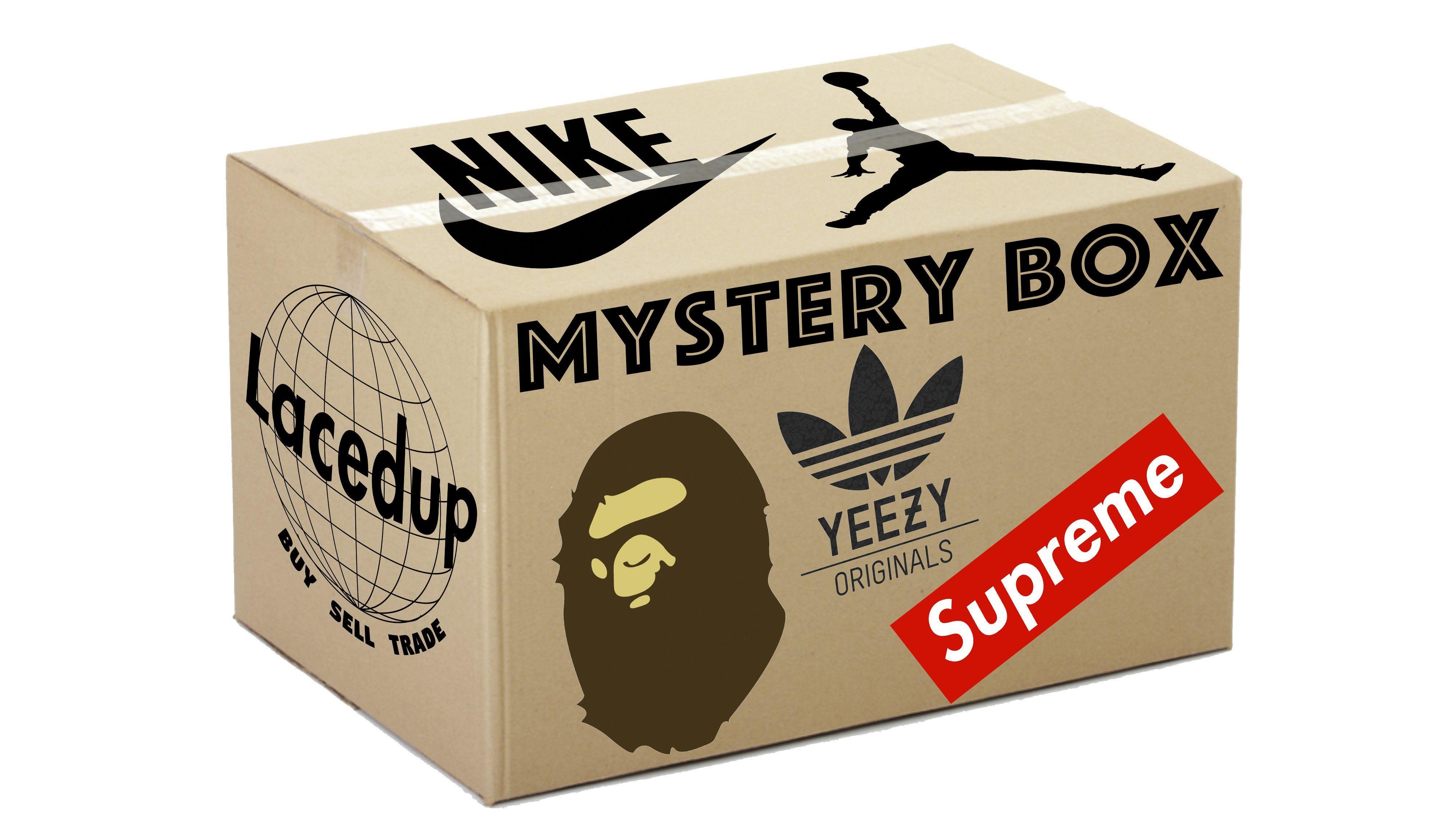 BAPE Supreme Yeezys Brand Logo - Bape / Supreme Mystery Box – LacedUp
