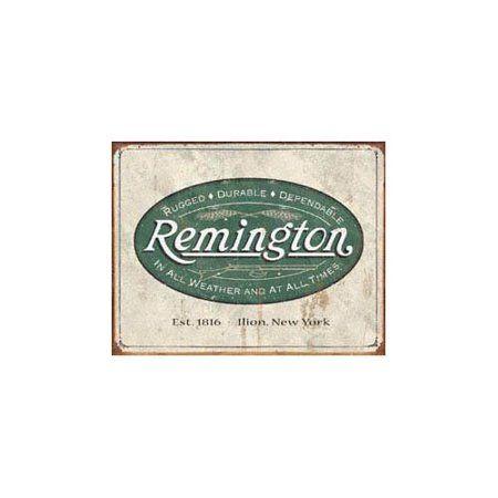 Vintage Remington Logo - Remington Guns Rifles Hunting In All Weather Logo Distressed Retro ...