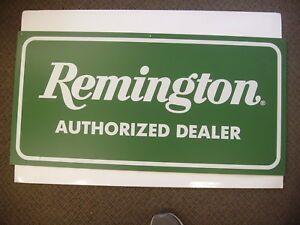 Vintage Remington Logo - Vintage Remington Authorized Dealer two sided Plastic Store Display ...