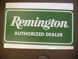 Vintage Remington Logo - Vintage Remington Authorized Dealer two sided Plastic Store Display