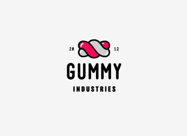 Candy Brand Logo - Gummy Industries | Design | Logo design, Logos, Branding