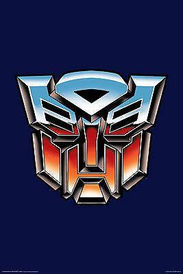 Red and Blue Autobot Logo - TRANSFORMERS AUTOBOT LOGO Classic Cartoon 80s TV Show Poster 24x36 ...