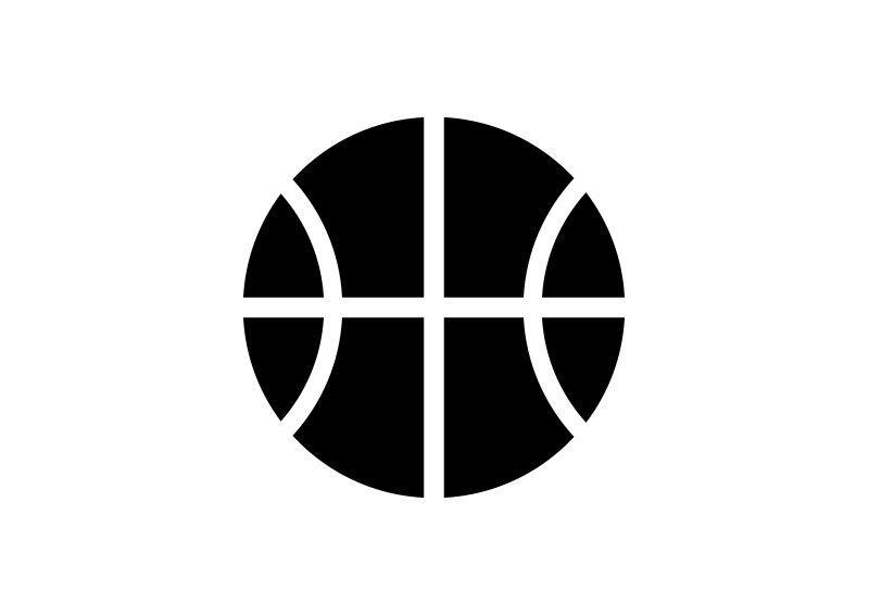 Simple Basketball Logo - Simple Black Basketball Icon | simple vector icons | Pinterest ...