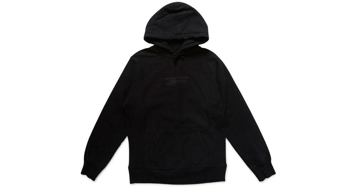 Tonal Supreme Box Logo - Supreme 2014 Box Logo Hoodie Black Tonal Men's Sweatshirt In Black