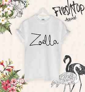 Zoella Logo - Zoella Logo T Shirt Youtube Zoe Sugg Fashion Top Not Your Baby Wifey ...