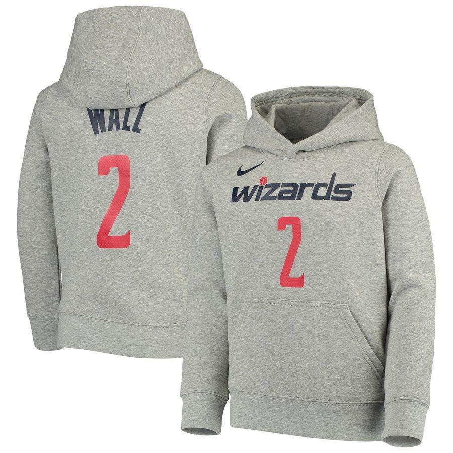 John Wall Logo - Youth Washington Wizards John Wall Nike Charcoal Logo Name ...