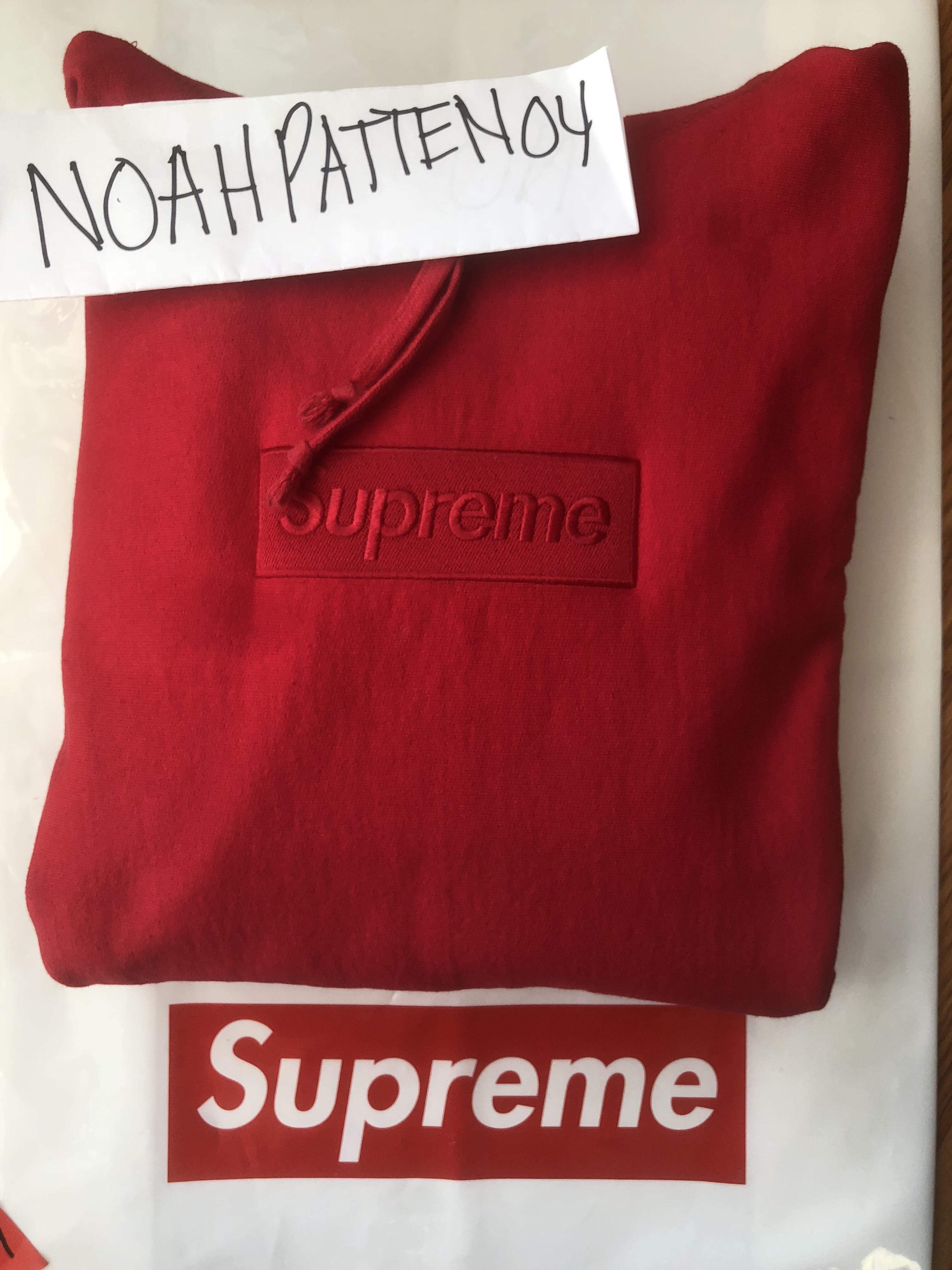 Tonal Supreme Box Logo - Supreme Red Tonal Box Logo Hoodie : supremeclothing