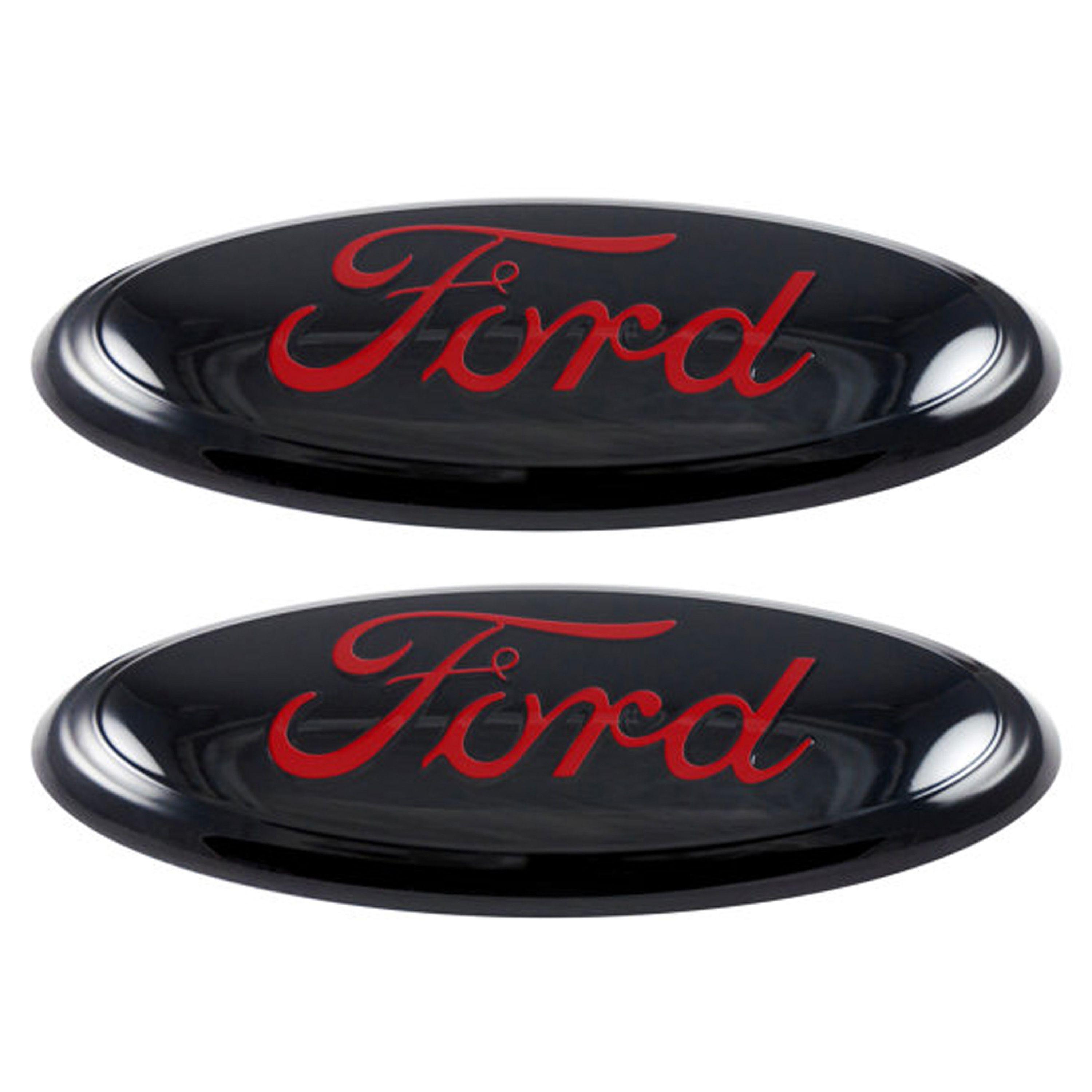 Black and Red Oval Logo - 2006-2009 Ford Ranger BLACK RED Oval 9