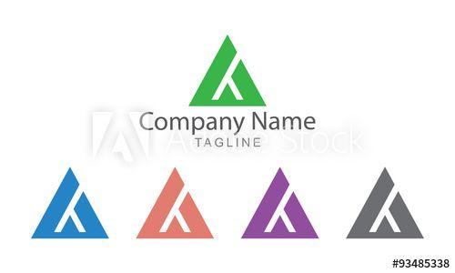 Triangle Mountain Logo - Abstract Triangle Mountain Logo Vector Business Concept this