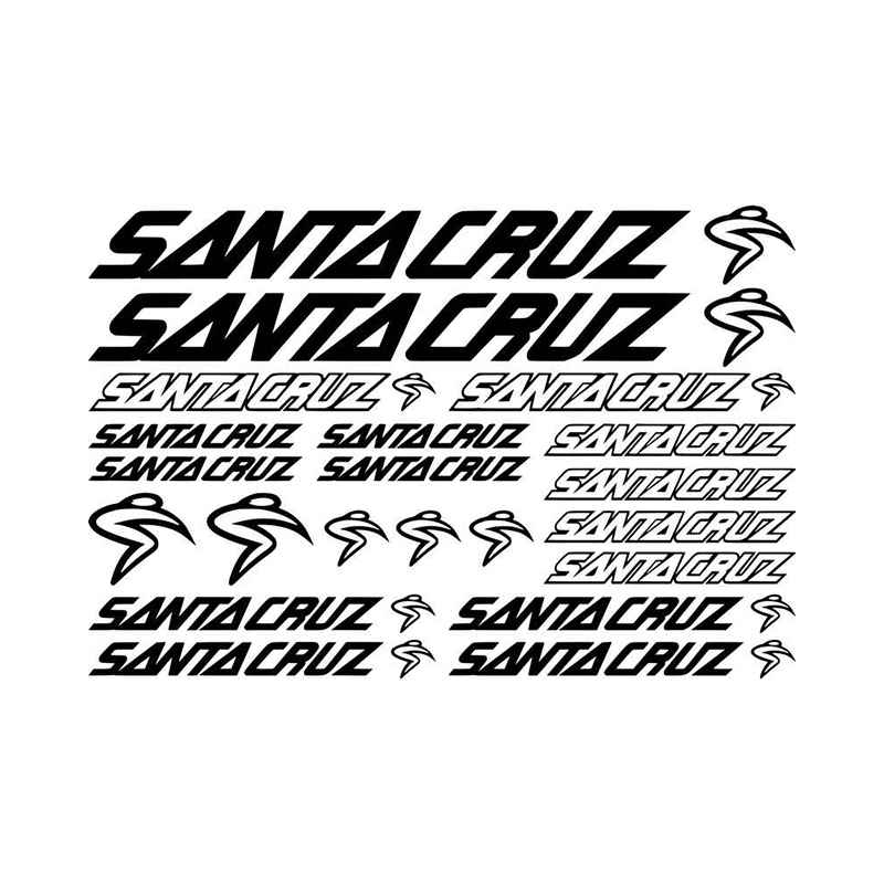 Santa Cruz Bikes Logo - Santa Cruz Bicycle Logo Sheet Vinyl Decal Sticker