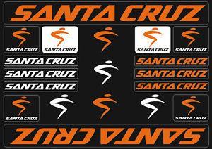 Santa Cruz Bikes Logo - Santa Cruz Bicycle Frame Decals Stickers Graphic Adhesive Set Vinyl ...