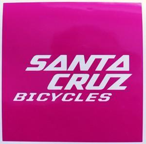 Santa Cruz Bikes Logo - Santa Cruz Bicycles Square Full Sticker | Sticker Blimp Decals