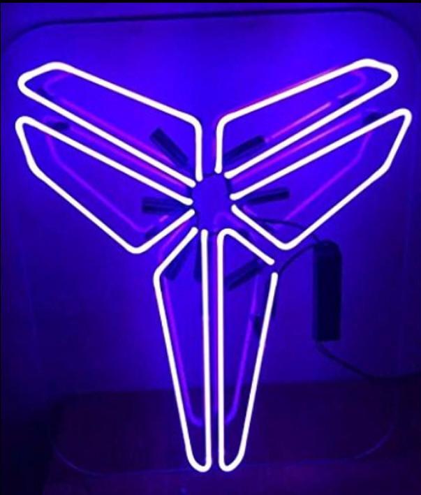 The Kobe Bryant Logo - Kobe Bryant Logo Neon Bulbs Sign 17x14 – TheLedHeroes - Vintagily.store