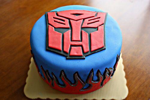 Red and Blue Autobot Logo - Art of Dessert: Tutorial: Transformers Autobot Cake