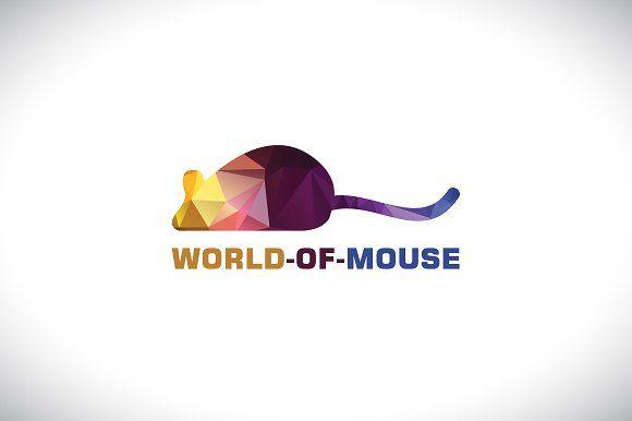 Mouse Logo - World of Mouse - Logo Design ~ Logo Templates ~ Creative Market