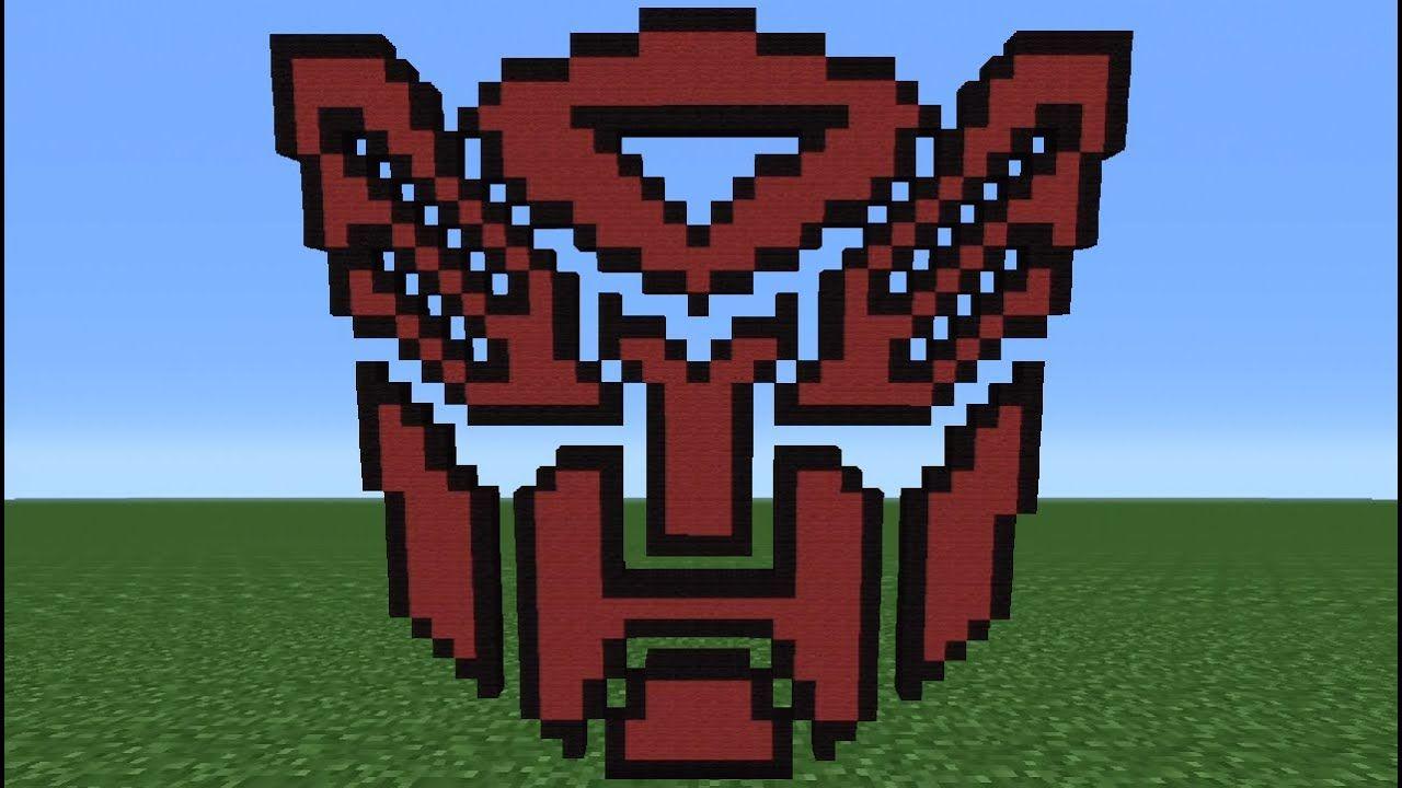Red and Blue Autobot Logo - Minecraft Tutorial: How To Make The Autobot Logo Transformers