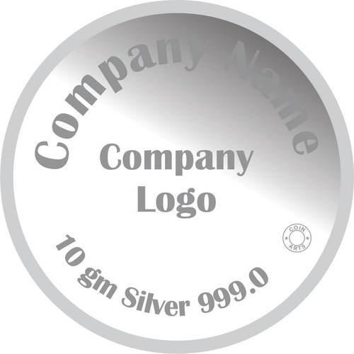 Silver Company Logo - Customized Company Logo Silver Coin at Rs 500 /piece. Customized