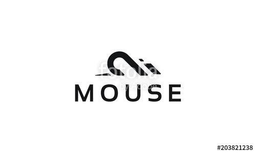 Mouse Logo - Abstract mouse logo