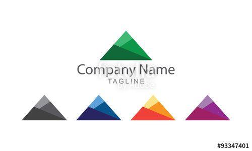 Triangle Mountain Logo - Single Mountain Logo Business Concept