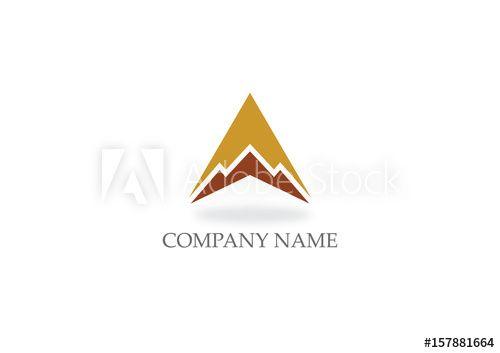 Triangle Mountain Logo - triangle mountain vector logo this stock vector and explore