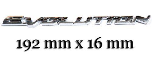 Lancer Logo - Mitsubishi Lancer Evolution Evo 10 Chrome Logo Sign