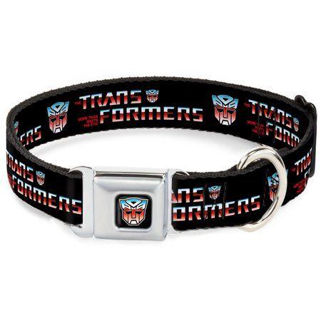 Red and Blue Autobot Logo - Dog Collar TFG Transformers Autobot Logo Black Blue Red Fade