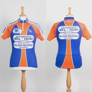 Orange and Blue M Logo - VETEMENTS BELHOM PLOUAY CYCLING SHIRT TEAM RACING JERSEY ORANGE AND