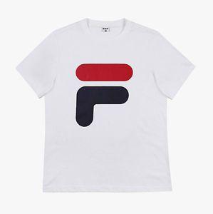 Big F Logo - FILA Big F Logo Short Sleeves T Shirts White Color Unisex | eBay