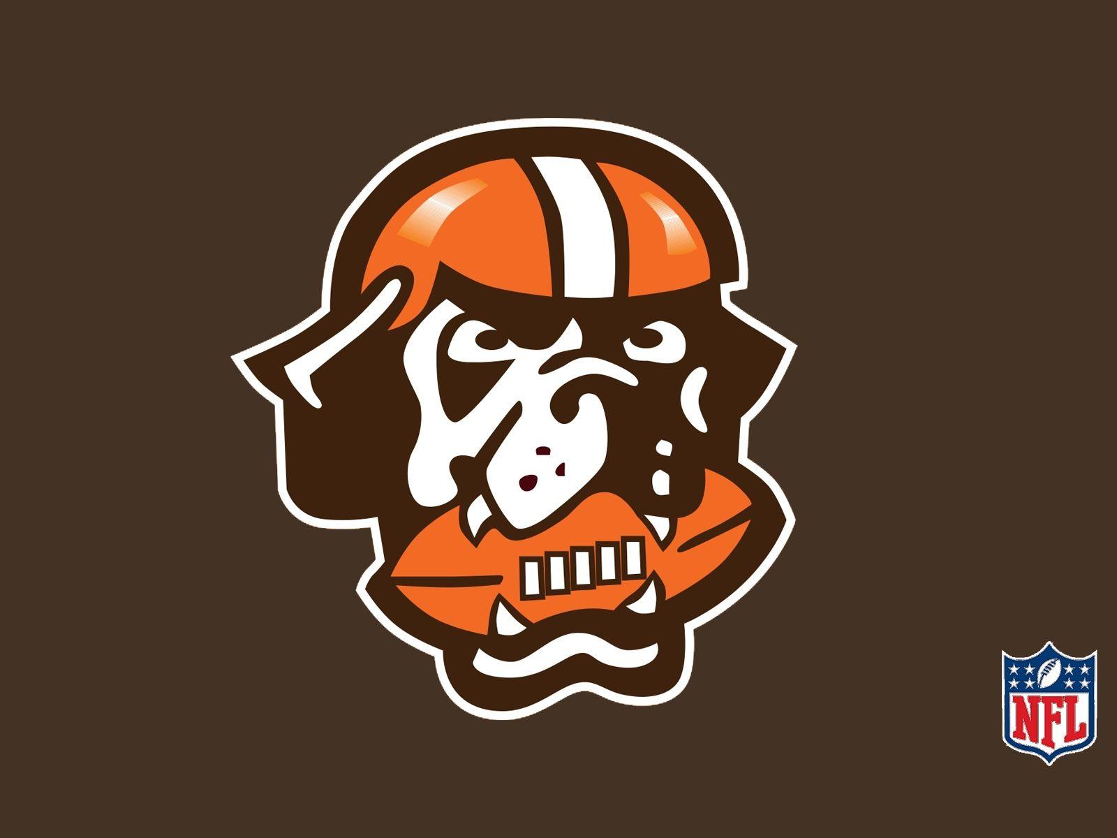 NFL Browns Logo - NFL Cleveland Browns Logo On Brown Background 1600x1200 DESKTOP NFL ...