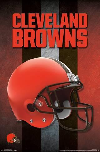 NFL Browns Logo - NFL: Cleveland Browns- Logo Helmet 16 Poster at AllPosters.com