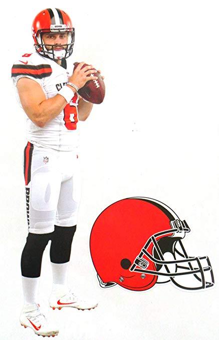 NFL Browns Logo - Amazon.com : FATHEAD Baker Mayfield Mini Graphic + Cleveland Browns ...