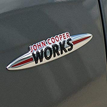 Mini John Cooper Logo - MINI John Cooper Works Adhesive Badge Emblem JCW: Amazon.co.uk: Car ...