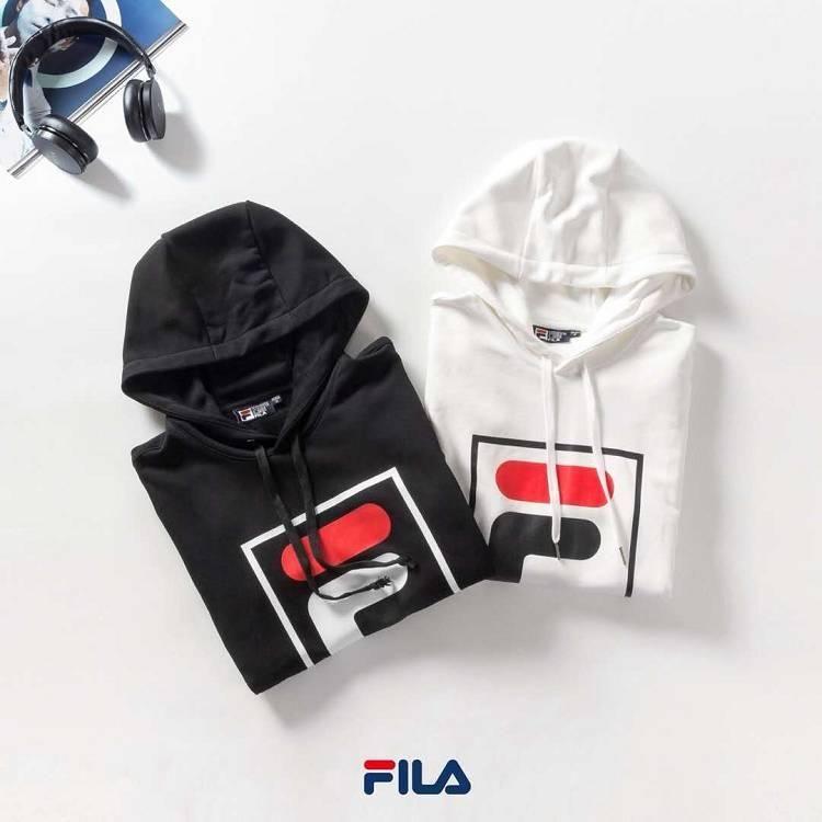 Big F Logo - FILA Big F Letter Logo Black Hoodie, Best Sweatpants Hot Sale