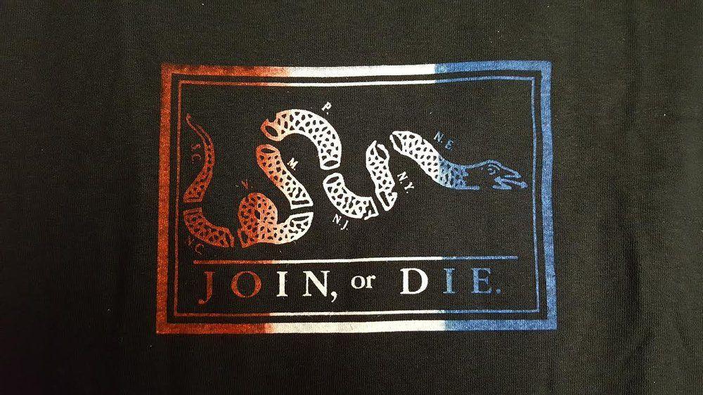 Red White N Logo - Join or Die - Red White and Blue | Hollywood Original .com