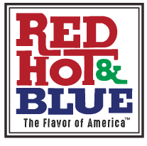 Blue and Red Restaurant Logo - Red Hot & Blue Barbeque - The Flavor of America™