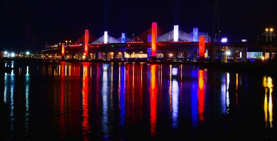 Red and Blue Q Logo - Q Bridge' to be red, white and blue this weekend - Connecticut Post