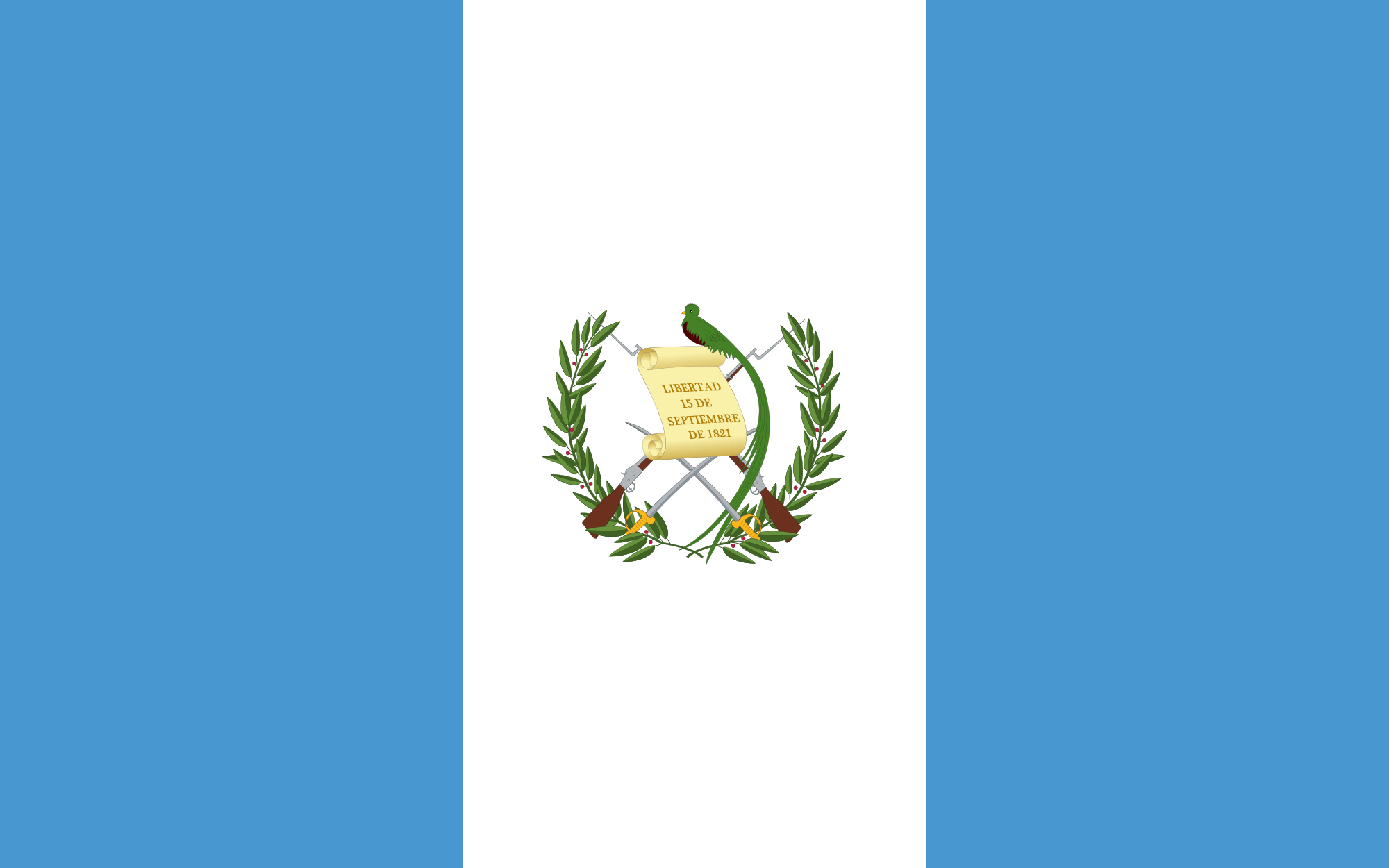 World of Light Blue Logo - Flag of Guatemala