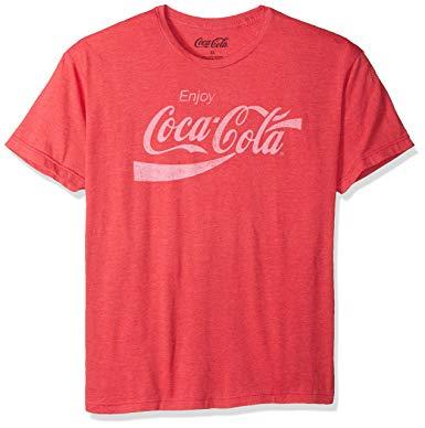 Red T Logo - Coca Cola Mens Logo T-Shirt T-Shirt - red -: Amazon.co.uk: Clothing