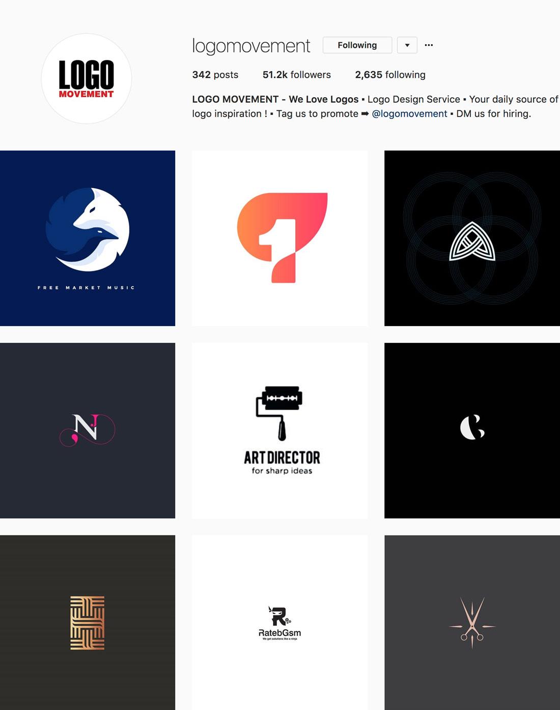 Instagram Tag Logo - The 18 Best Instagram Accounts for Logo Design Inspiration | Logo Wave