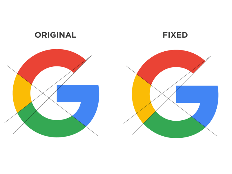 Oldest to Newest Google Logo - Simple Google Logo Fix by Matthew Stephens | Dribbble | Dribbble