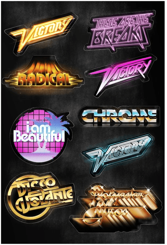Chrome Games Logo - vintage 80s logos #chrome | 80s Art | Typography, Logo design ...