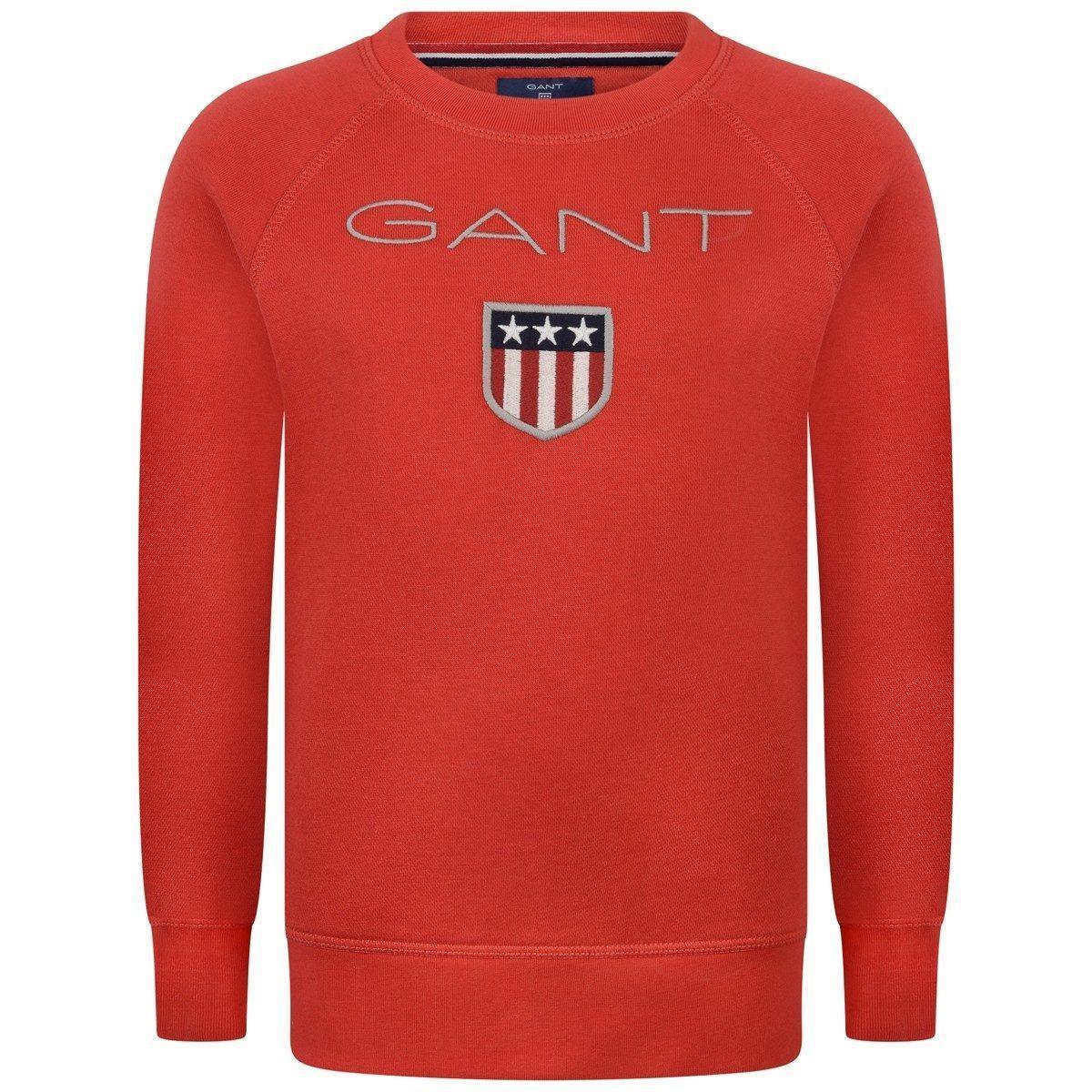 Red Shield Logo - Gant Boys Red Shield Logo Sweater