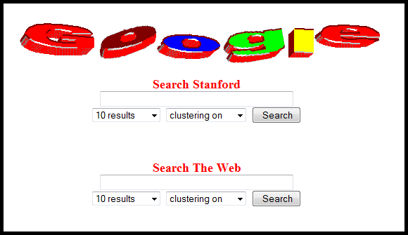 Original Google Logo - Before Google became Google: The original setup at Stanford